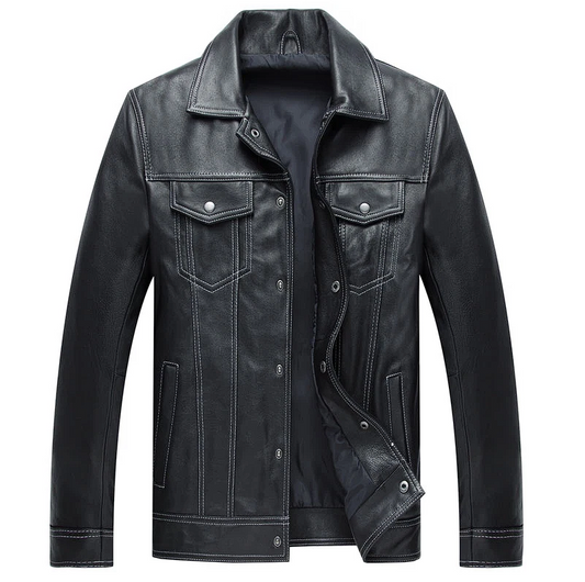 Mens Light Blouson Sheepskin Jacket